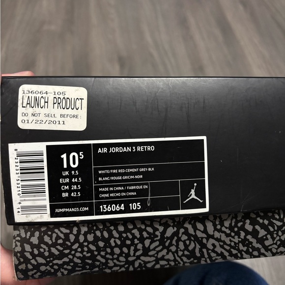 Jordan 3 Powder Blue Size 10.5 🔵 - Picture 4 of 4